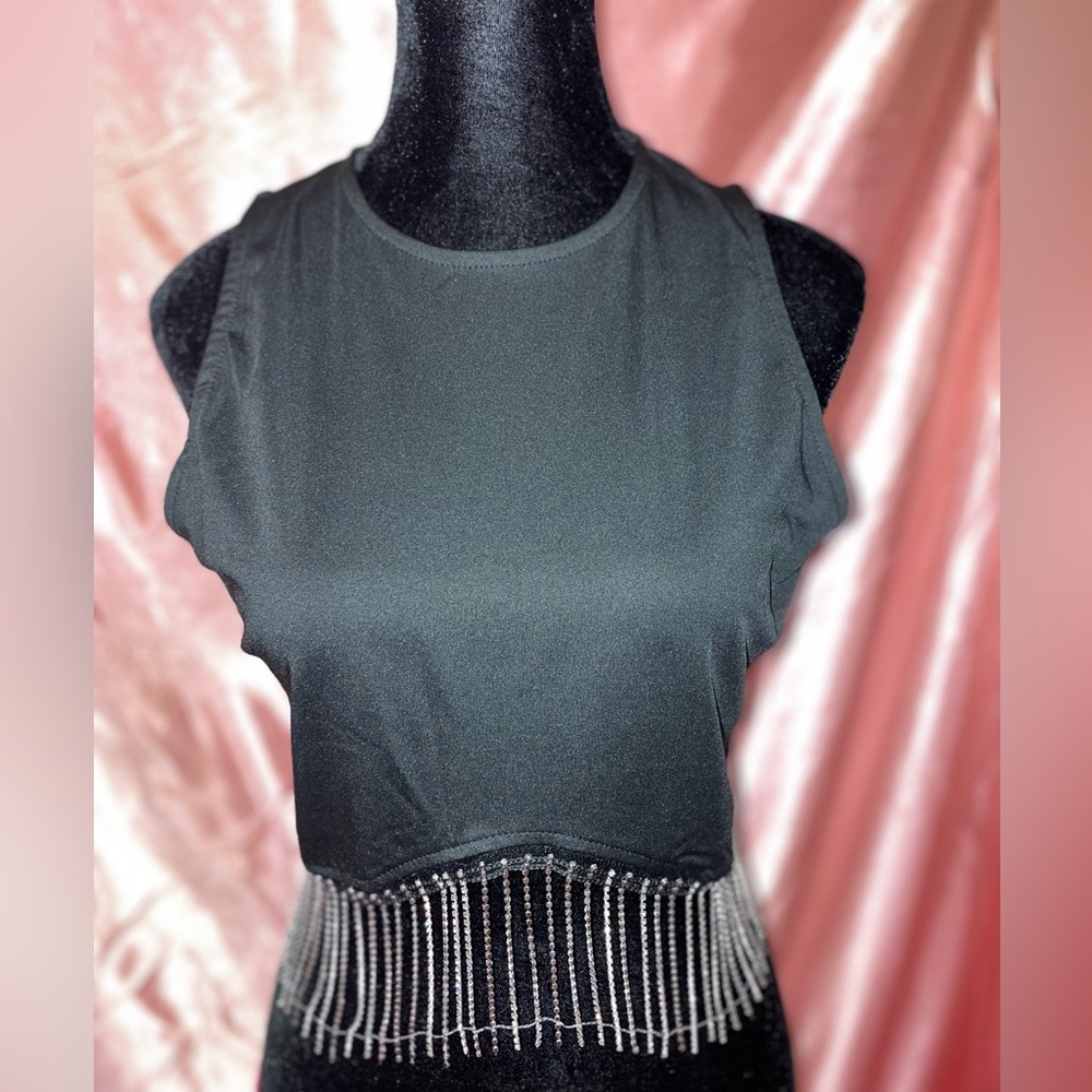 Black Rhinestone Top - Picture 2 of 3